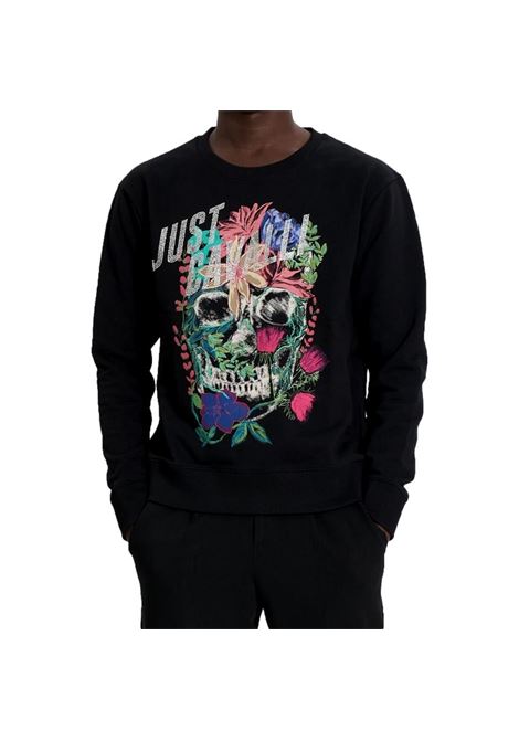 Sweatshirt with rhinestone skull JUST CAVALLI | Sweatshirts | S03GU0139 N25189900